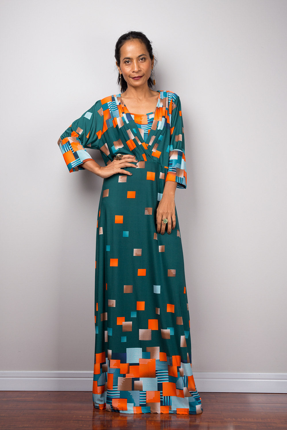 Boho Maxi Dress | Loose fit modest abaya dress