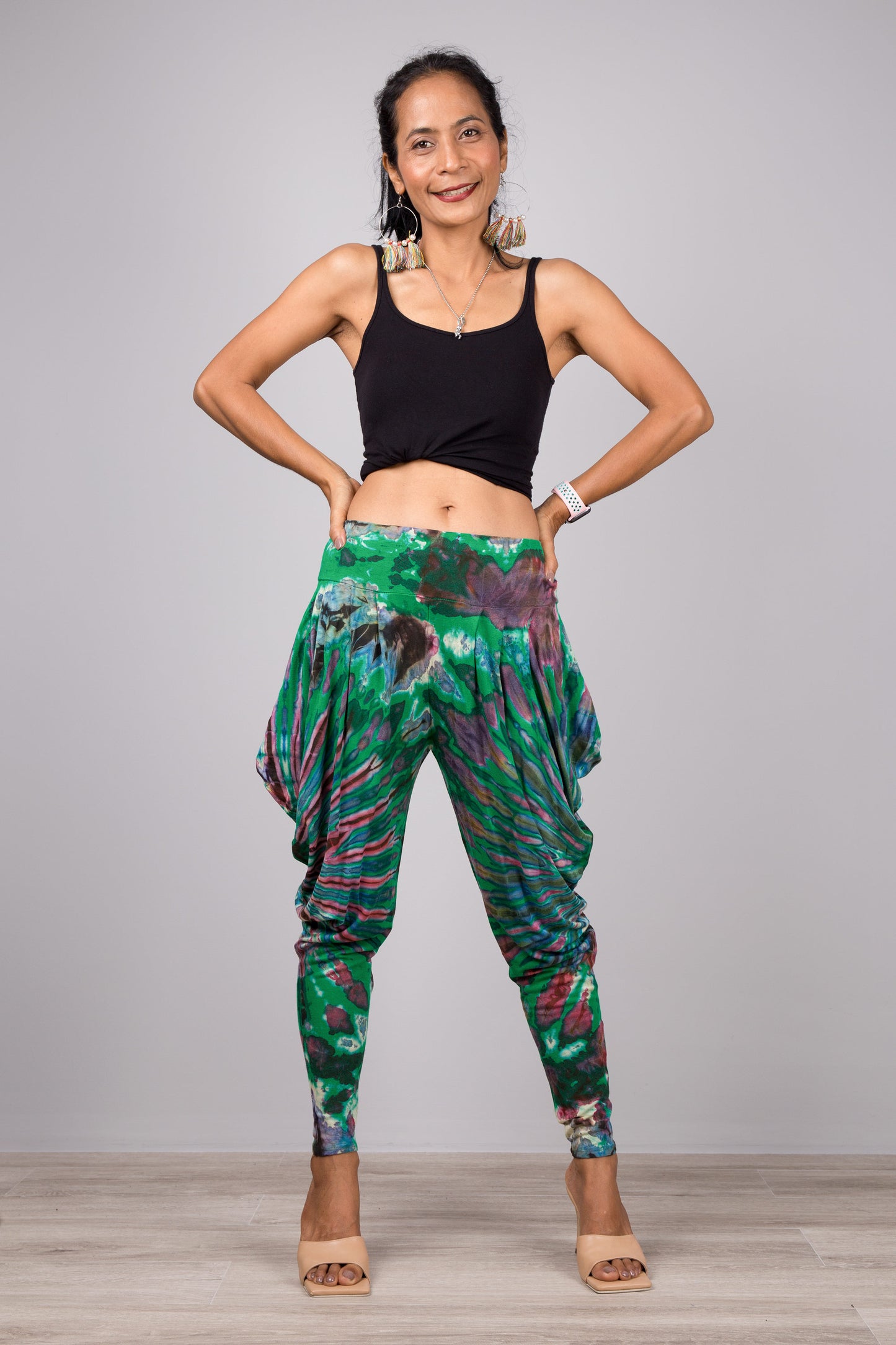 Green Tie-Dye pants