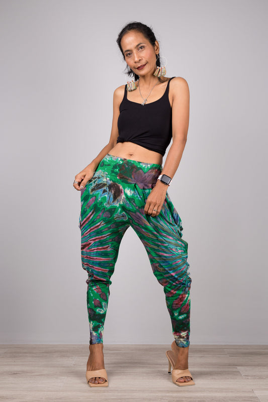 Green Tie-Dye pants