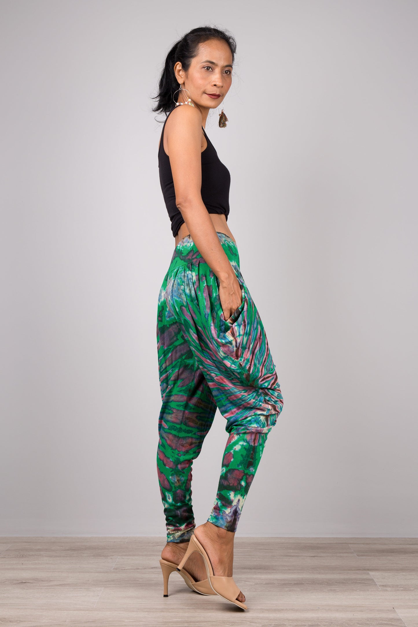 Green Tie-Dye pants