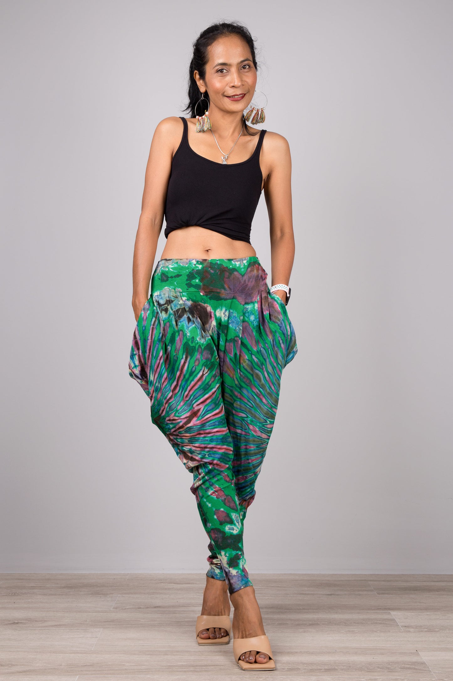 Green Tie-Dye pants