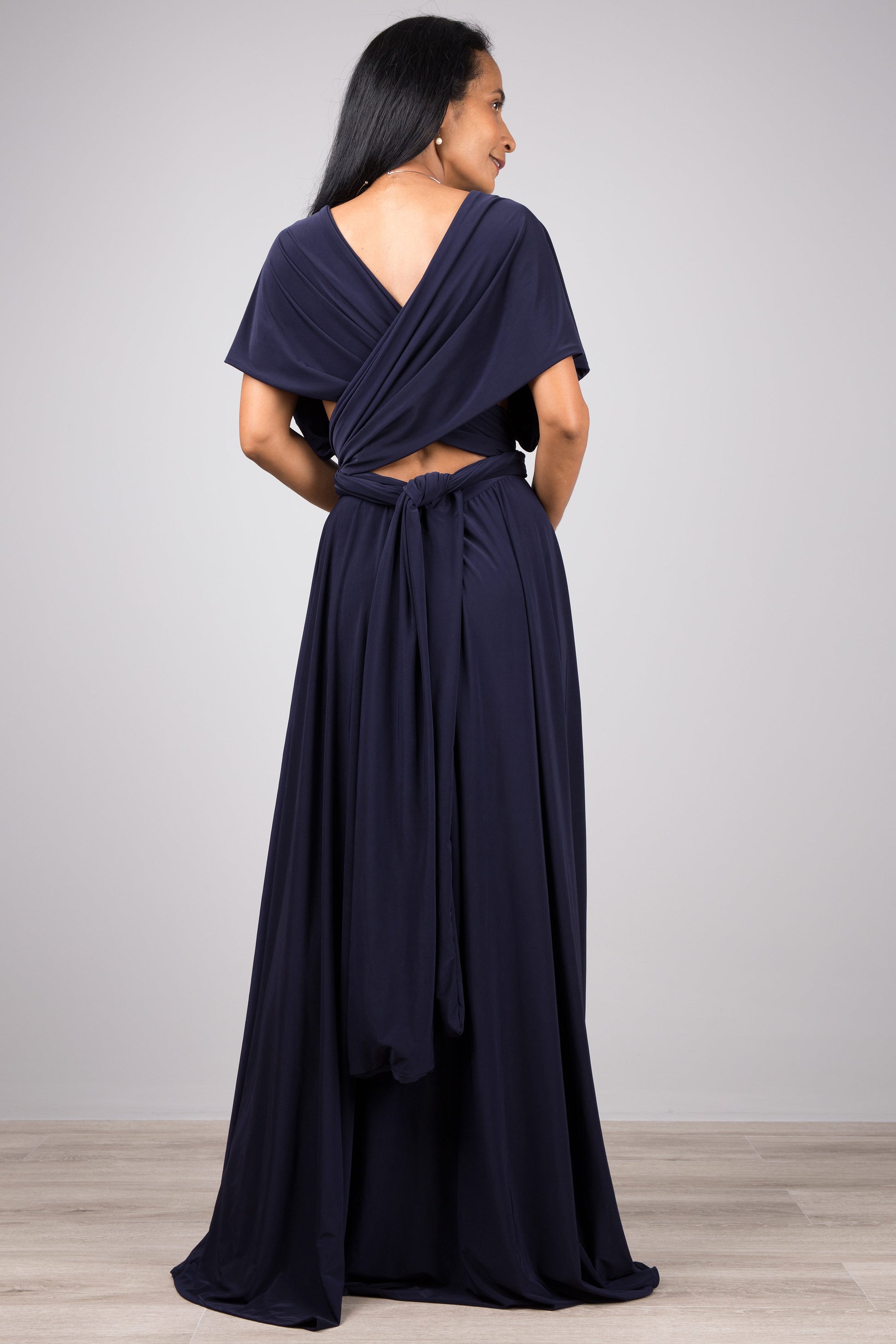 Buy Blue Convertible dresses online. Multi wrap dress by Nuichan