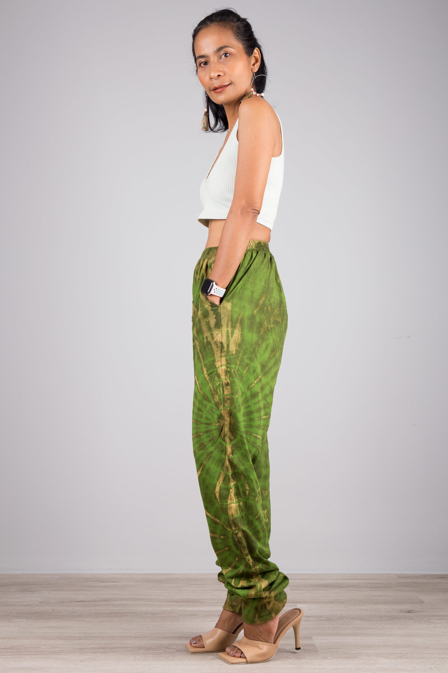 Green Tie Dye pants